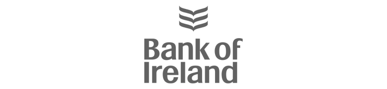Bank of Ireland logo in grey