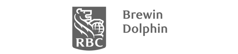 rbc brewin dolphin logo in grey