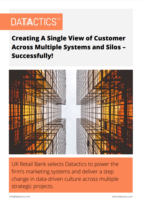 Single customer view case study cover